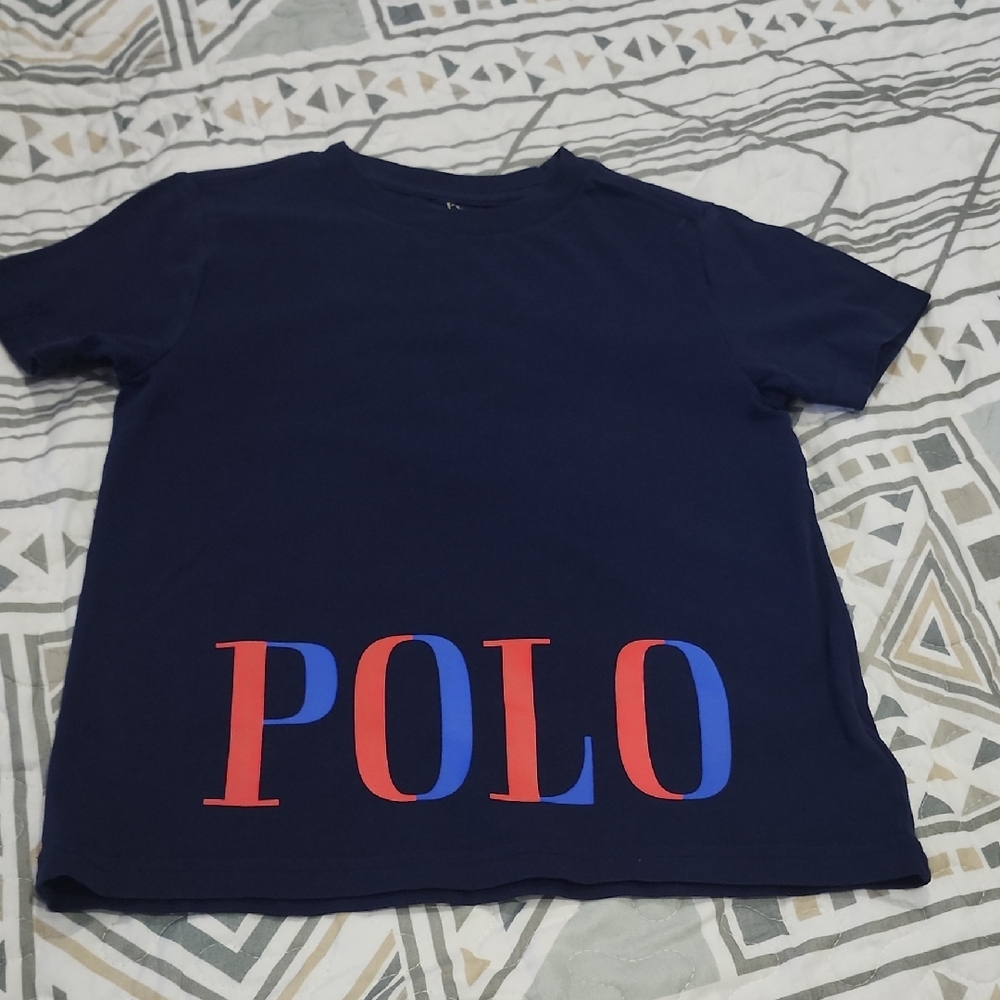 Polo by Ralph Lauren Kids Navy and Red Graphic Tee
